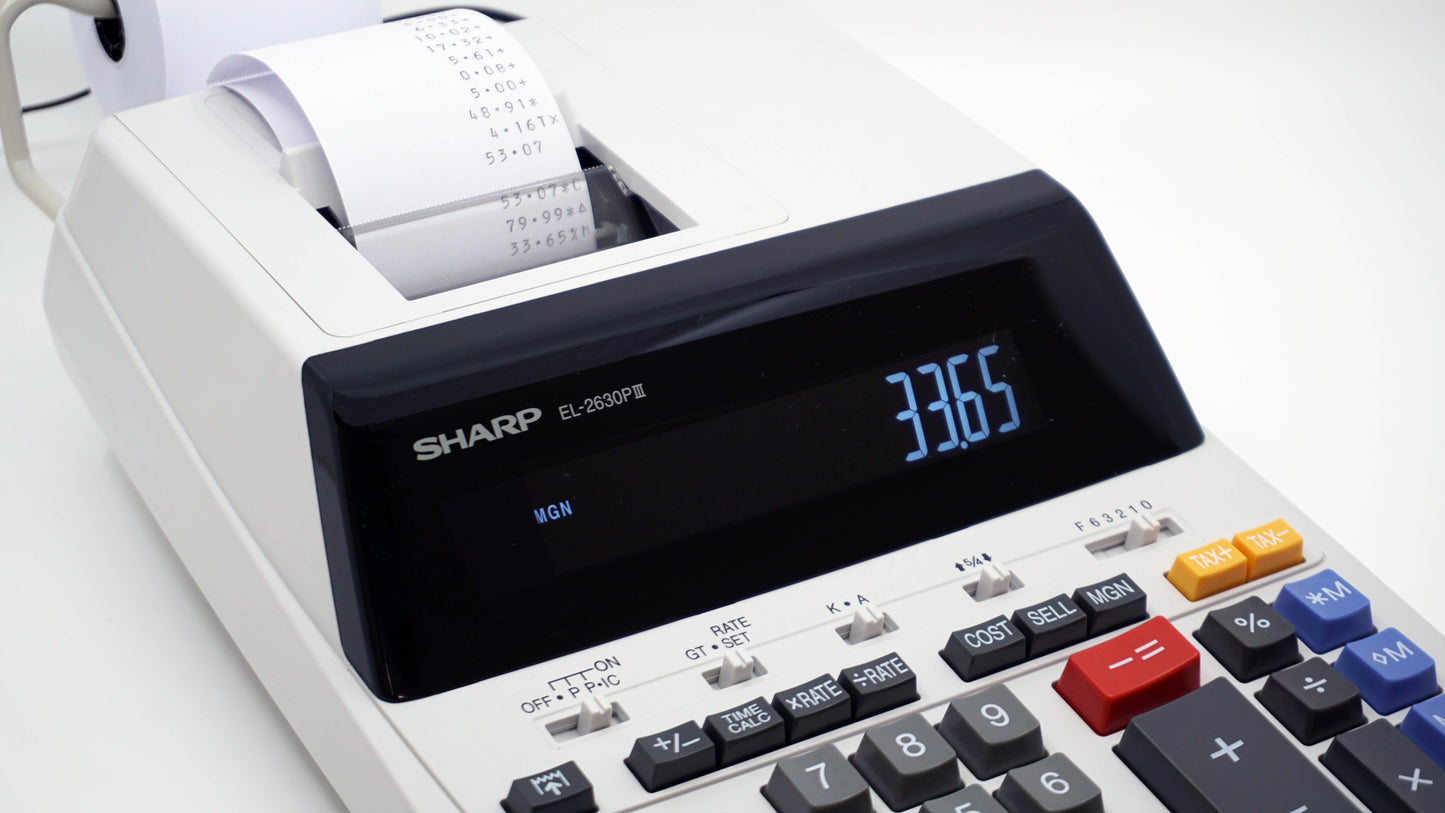 12 Digit Commercial Printing Calculator (EL-2630PIII)