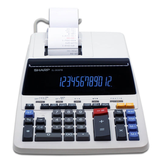 12 Digit Commercial Printing Calculator (EL-2630PIII)