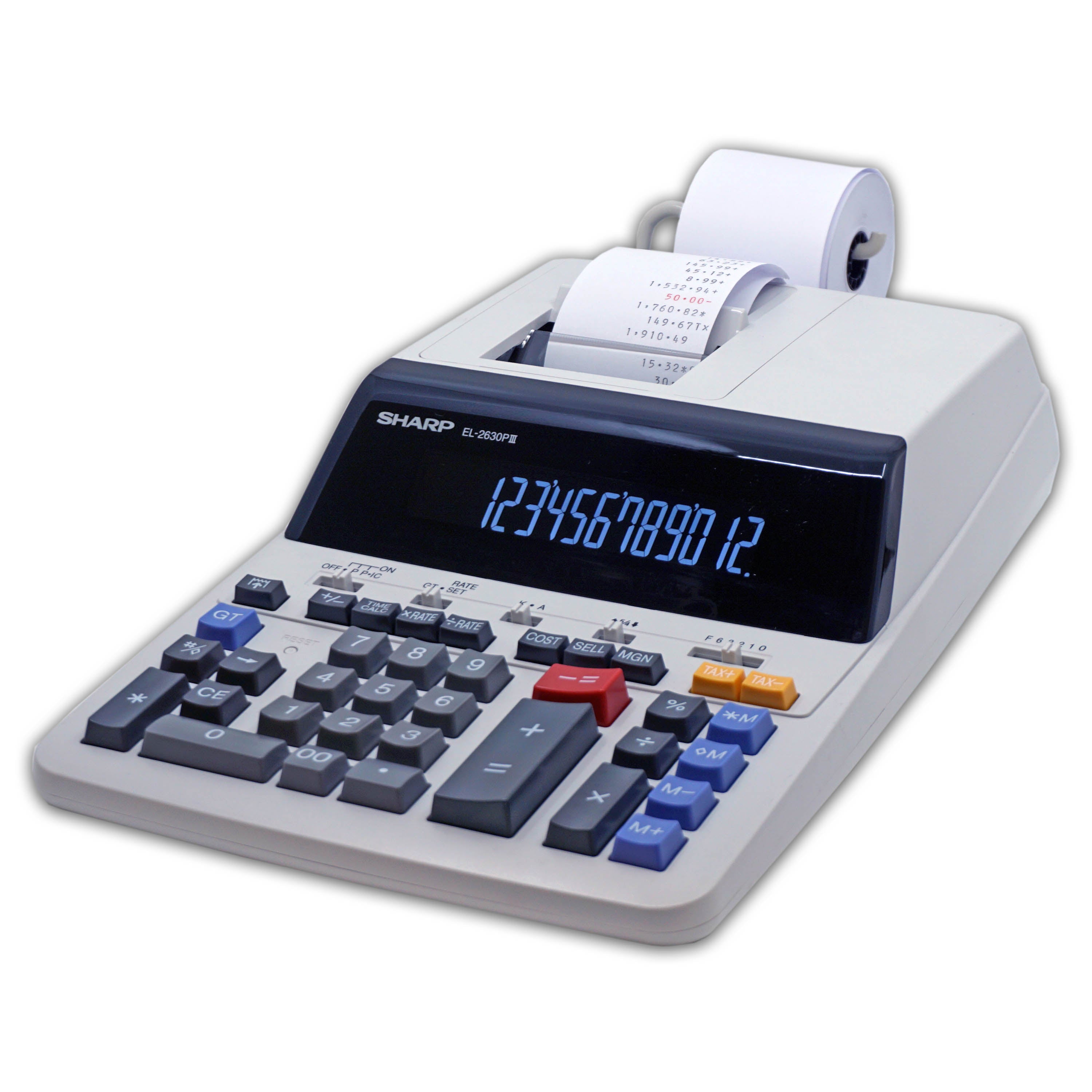 12 Digit Commercial Printing Calculator EL 2630PIII Sharpcalculators 12 digit commercial printing calculator el 2630piii sharpcalculators