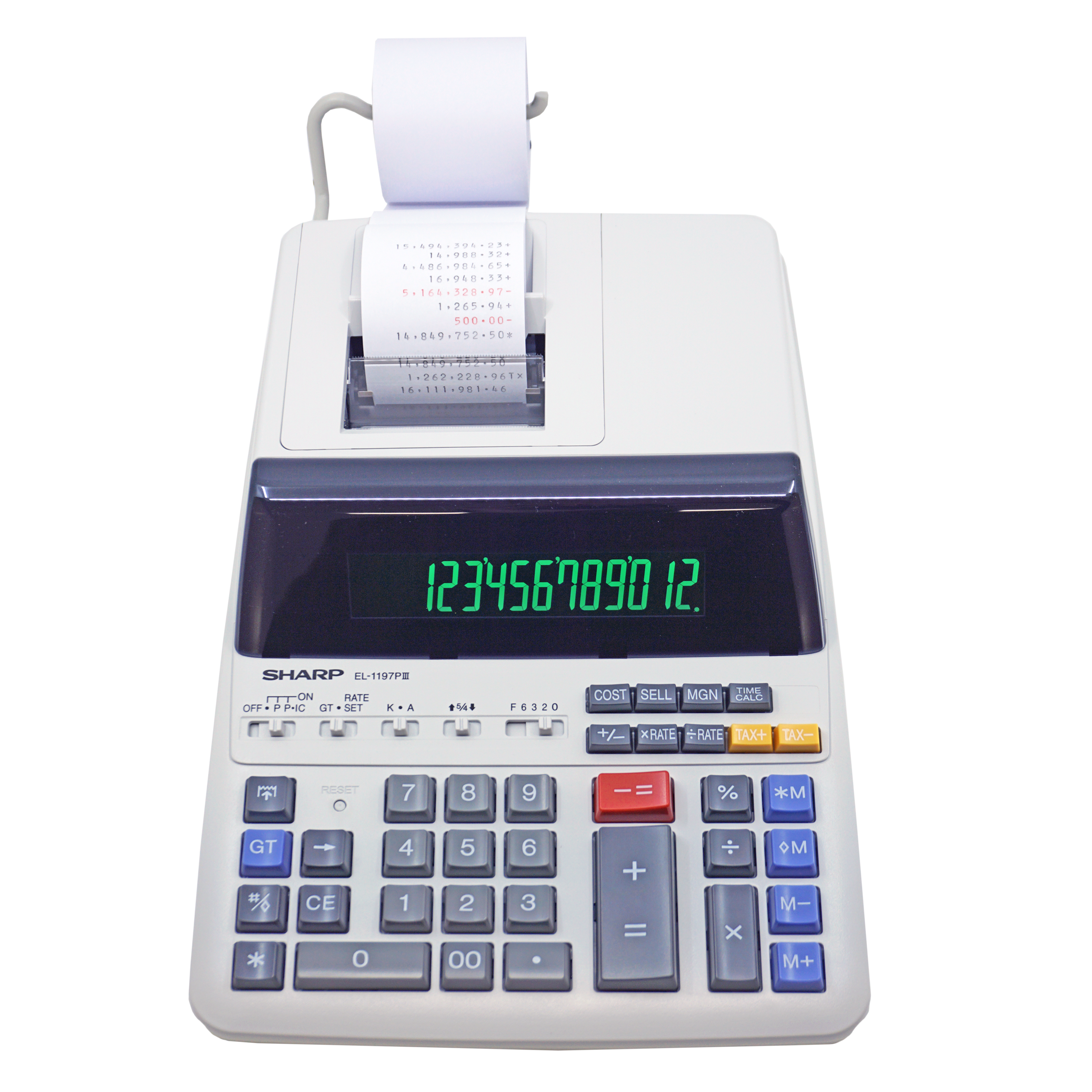 12 Digit Commercial Printing Calculator (EL-1197PIII) – sharpcalculators