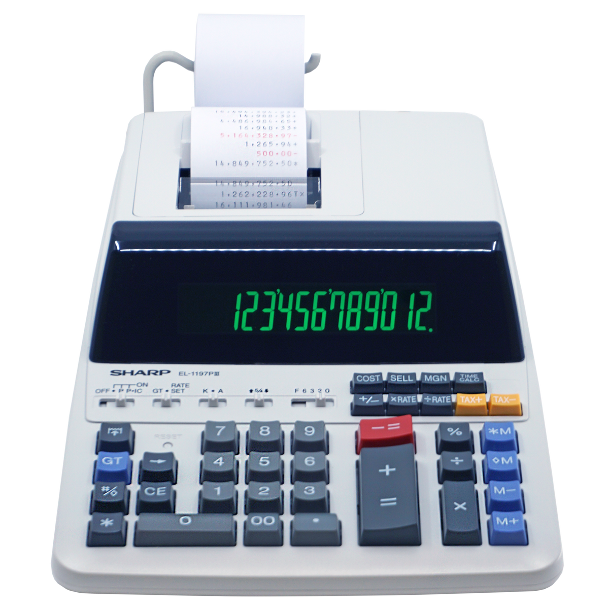 12 Digit Commercial Printing Calculator (EL-1197PIII) – sharpcalculators