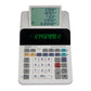 compact size printing calculator with scrolling digital display instead of printed paper roll