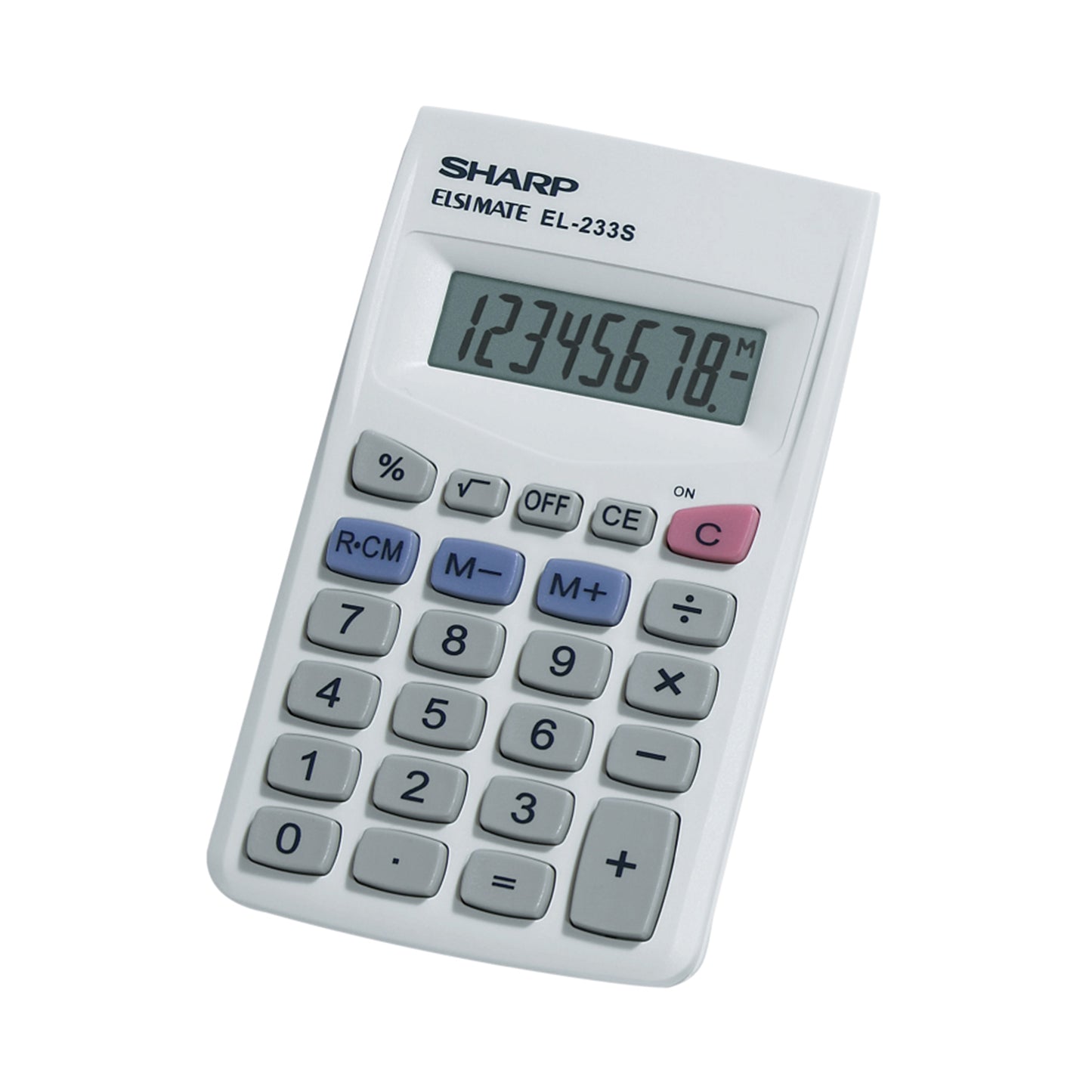 white basic pocket calculator