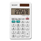 white pocket calculator with tax keys